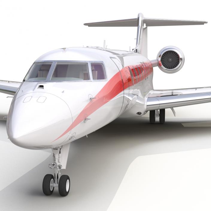 3D model Business Jet Gulfstream G650 Rigged