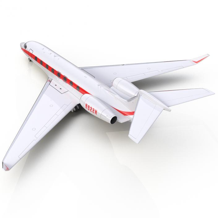 3D model Business Jet Gulfstream G650 Rigged