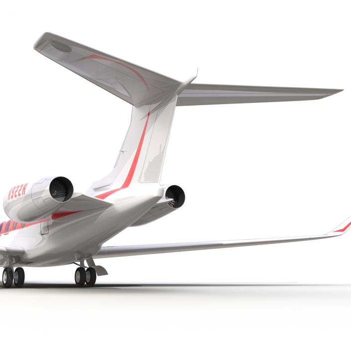 3D model Business Jet Gulfstream G650 Rigged