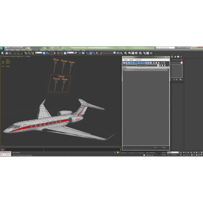 3D model Business Jet Gulfstream G650 Rigged