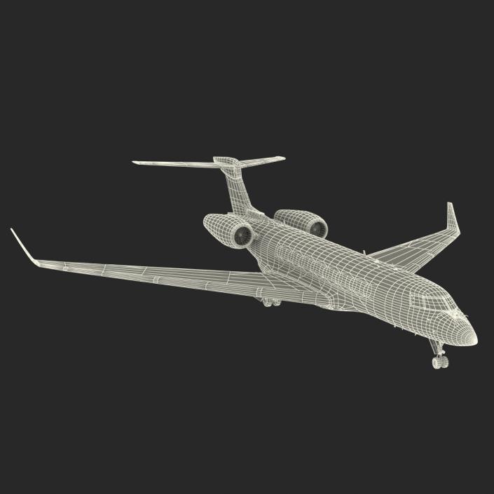 3D model Business Jet Gulfstream G650 Rigged