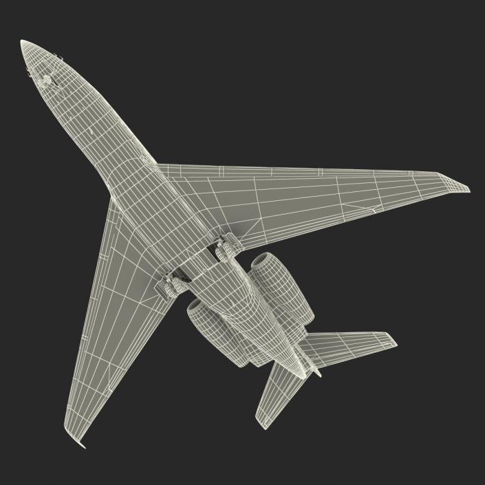 3D model Business Jet Gulfstream G650 Rigged