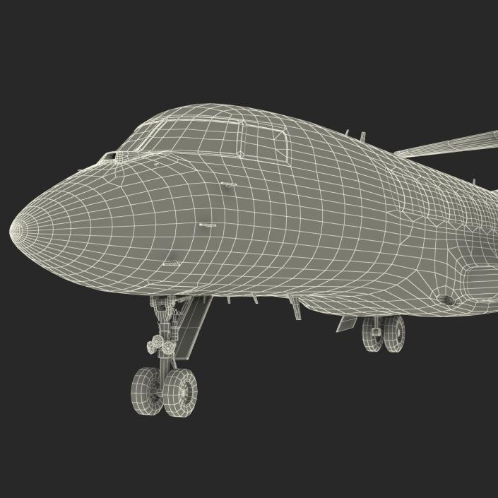 3D model Business Jet Gulfstream G650 Rigged