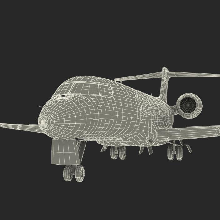 3D model Business Jet Gulfstream G650 Rigged