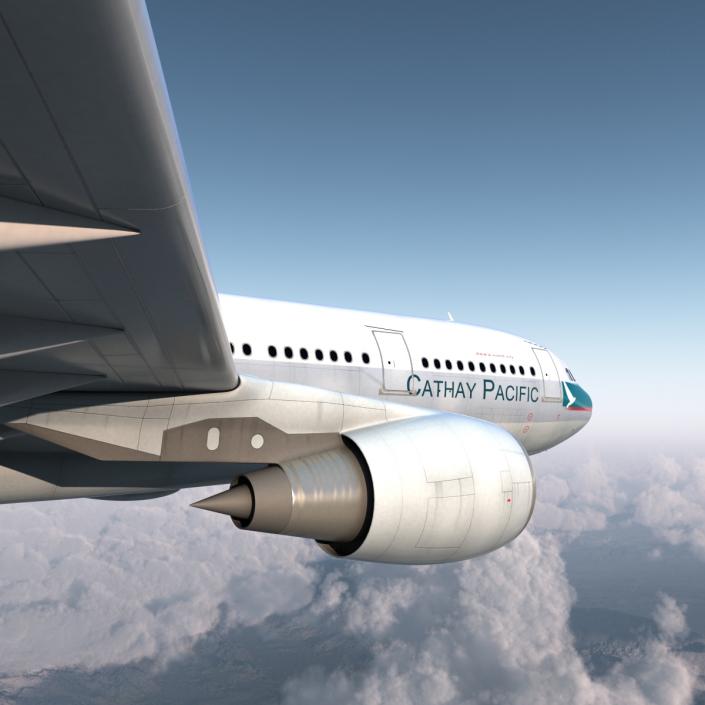 Jet Airliner Airbus A330-200 Cathay Pacfic 3D