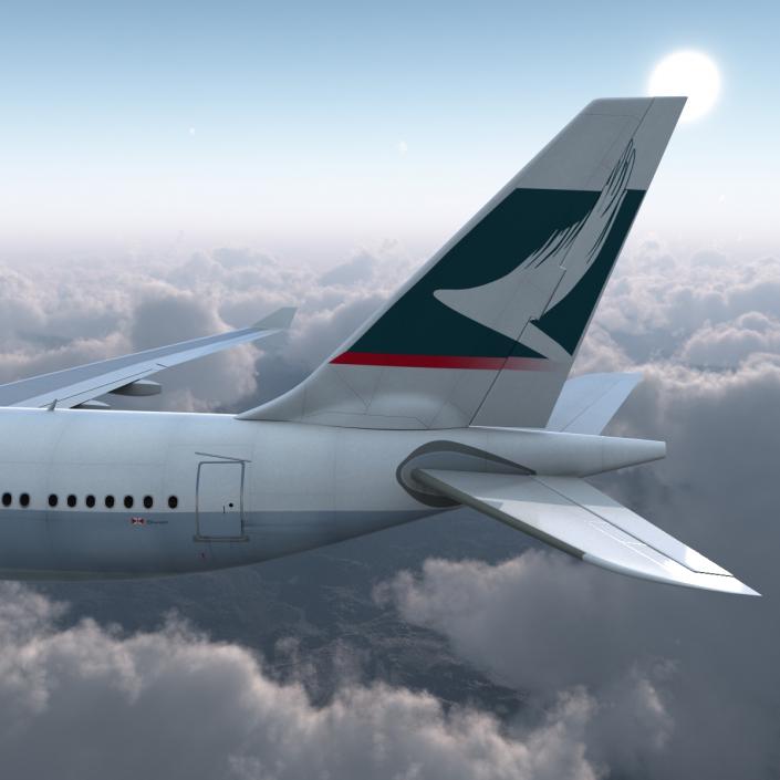 Jet Airliner Airbus A330-200 Cathay Pacfic 3D