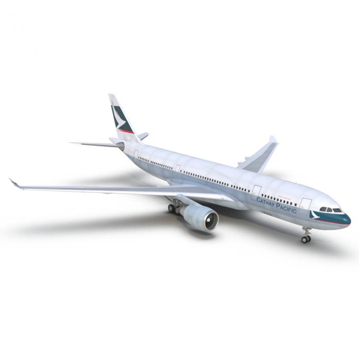 Jet Airliner Airbus A330-200 Cathay Pacfic 3D