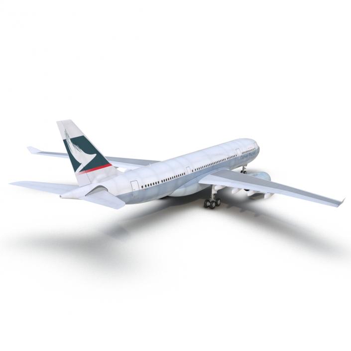 Jet Airliner Airbus A330-200 Cathay Pacfic 3D