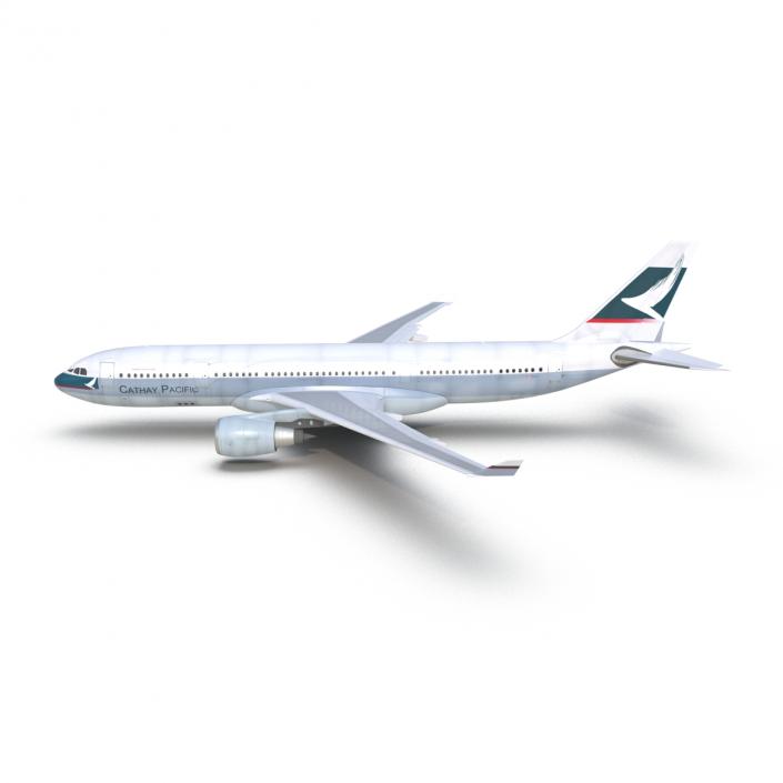 Jet Airliner Airbus A330-200 Cathay Pacfic Rigged 3D model