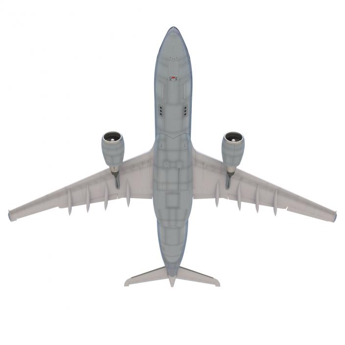 Jet Airliner Airbus A330-200 Cathay Pacfic Rigged 3D model