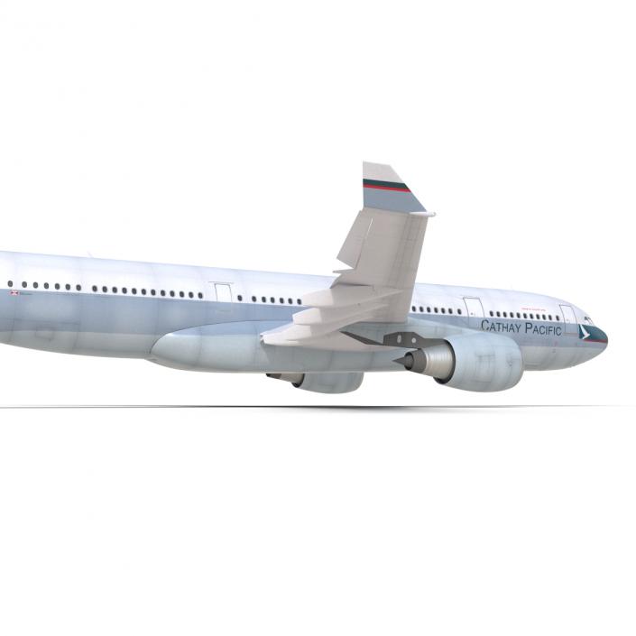 Jet Airliner Airbus A330-200 Cathay Pacfic Rigged 3D model