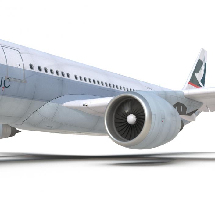 Jet Airliner Airbus A330-200 Cathay Pacfic Rigged 3D model