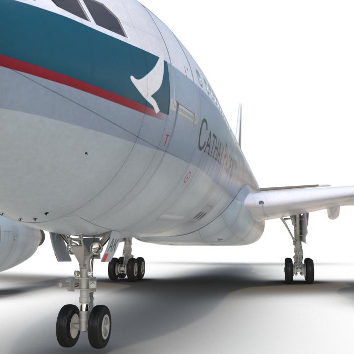 Jet Airliner Airbus A330-200 Cathay Pacfic Rigged 3D model