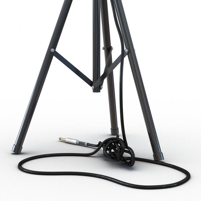 Studio Microphone and Stand 3D