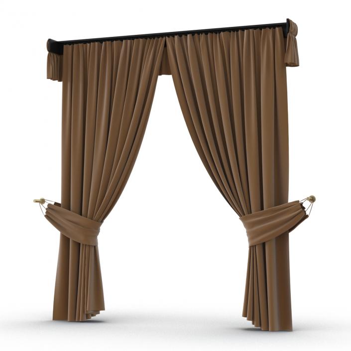 3D model Curtain 4 Brown