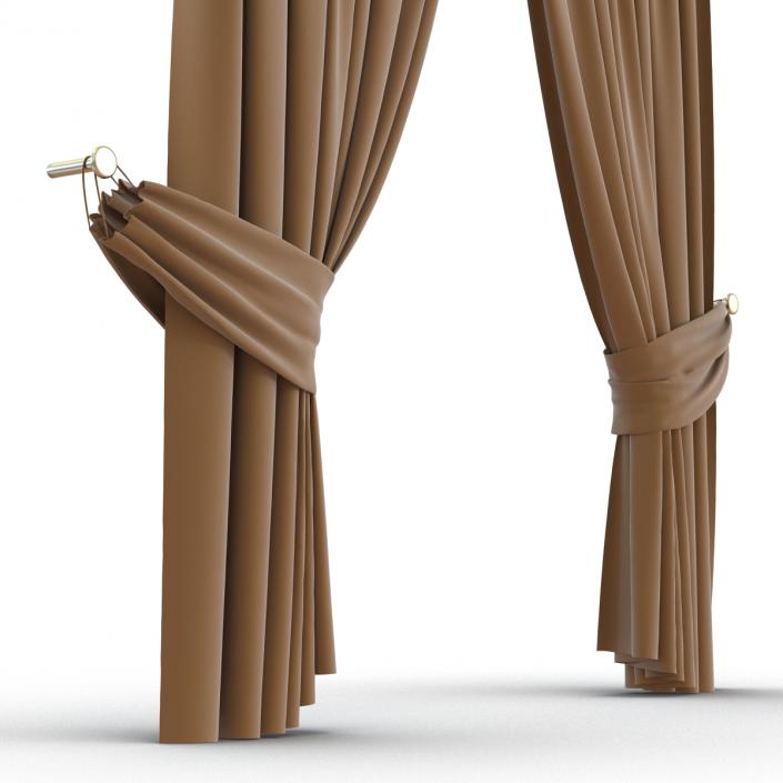 3D model Curtain 4 Brown