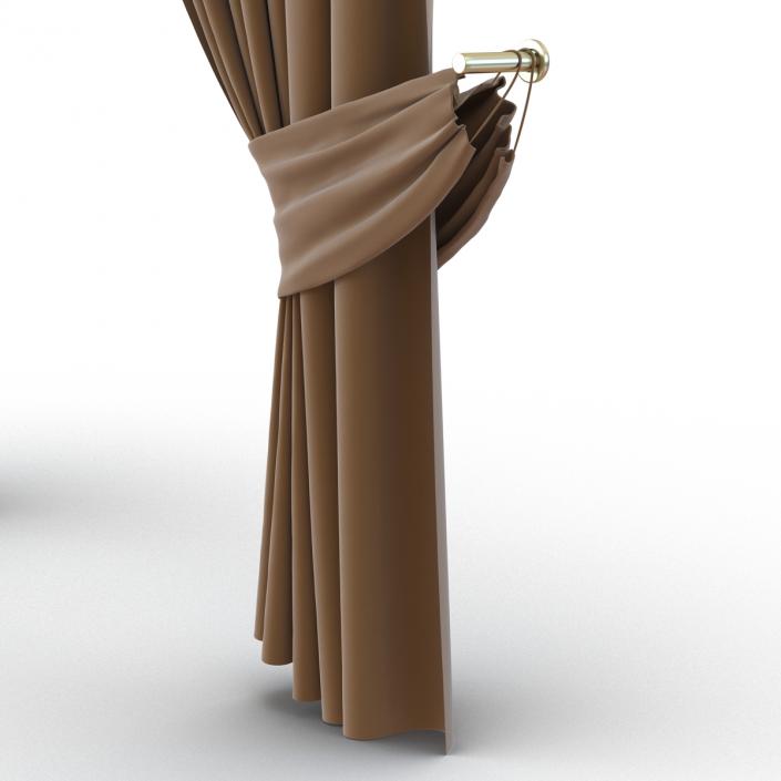 3D model Curtain 4 Brown