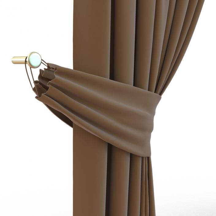 3D model Curtain 4 Brown