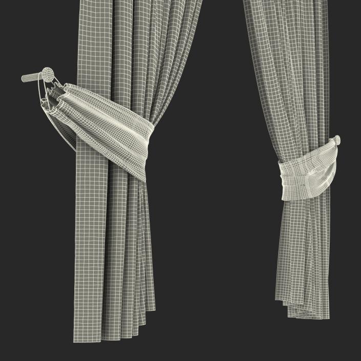 3D model Curtain 4 Brown