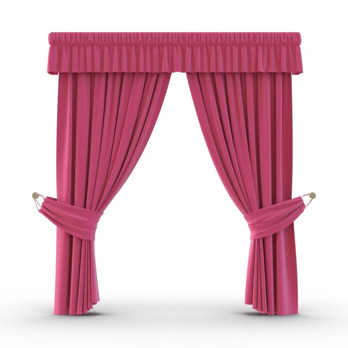 Curtain 4 Pink 3D model