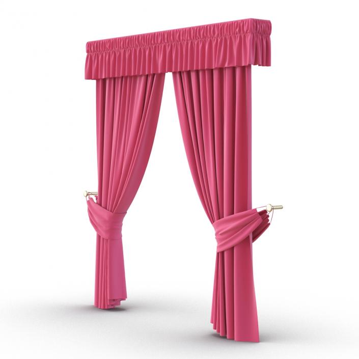 Curtain 4 Pink 3D model