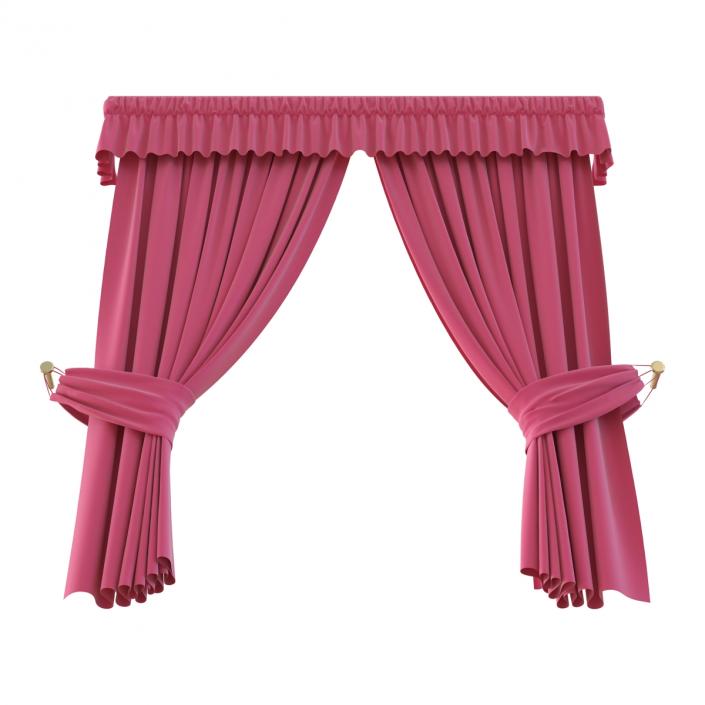 Curtain 4 Pink 3D model