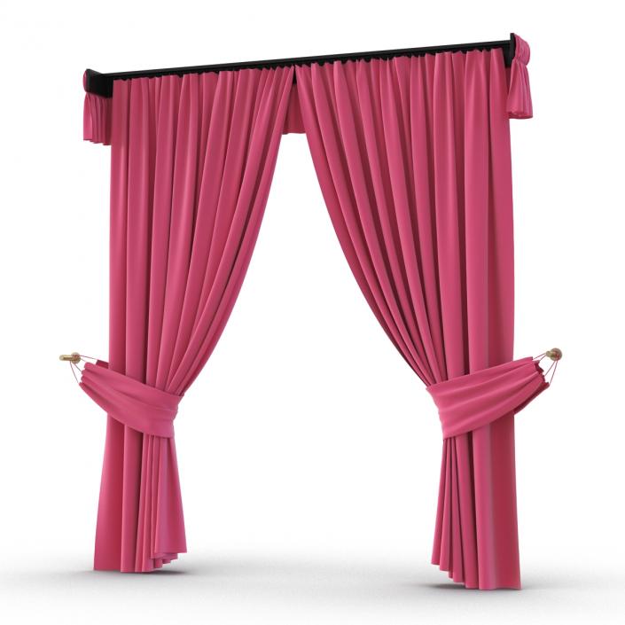 Curtain 4 Pink 3D model