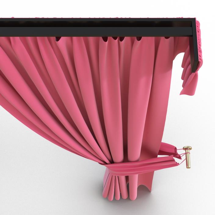 Curtain 4 Pink 3D model