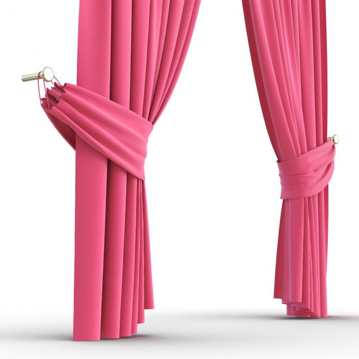 Curtain 4 Pink 3D model