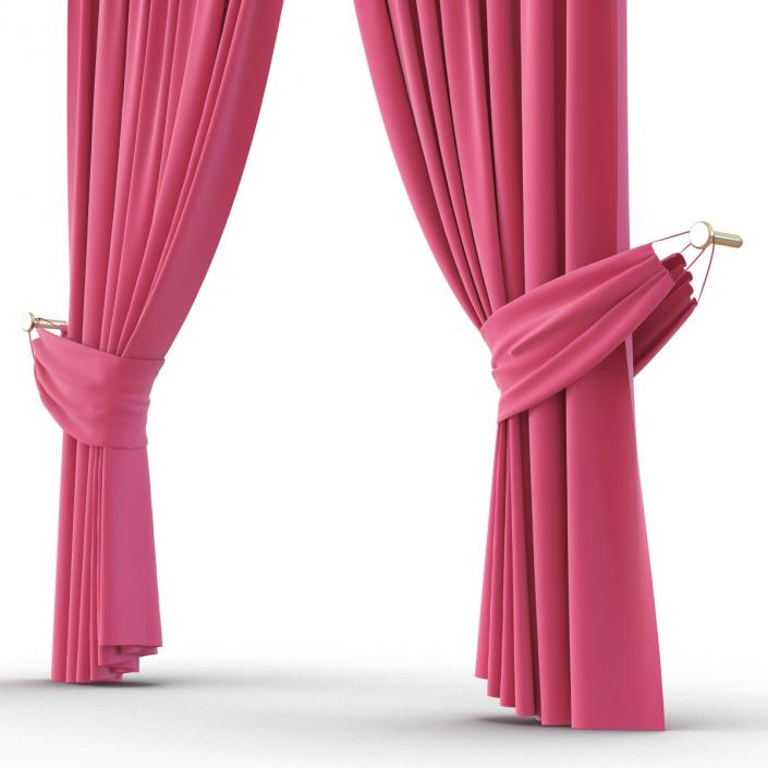 Curtain 4 Pink 3D model