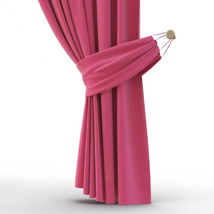 Curtain 4 Pink 3D model