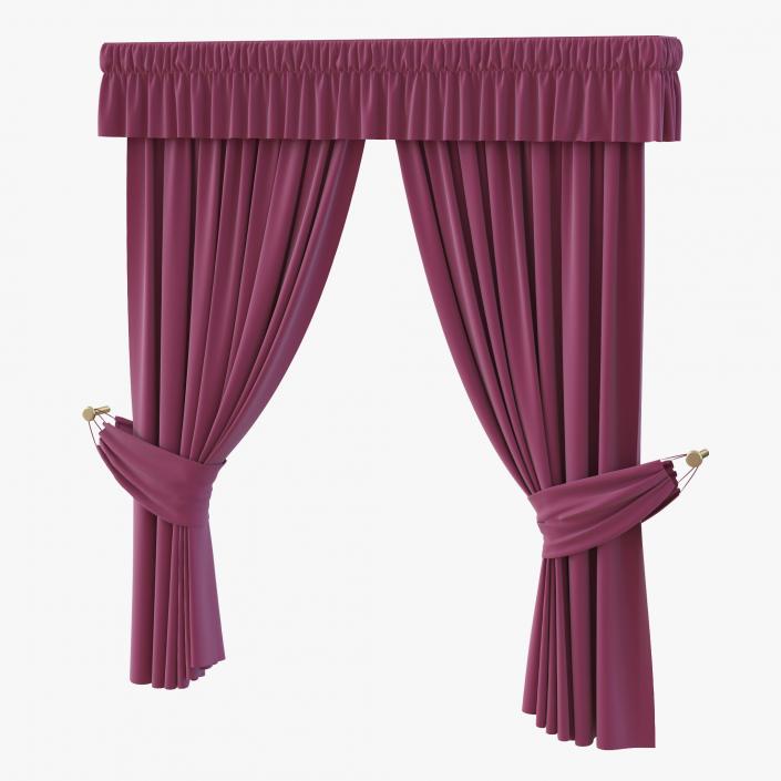 3D Curtain 4 Violet