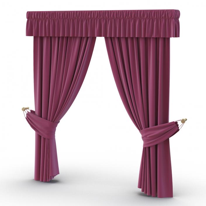 3D Curtain 4 Violet