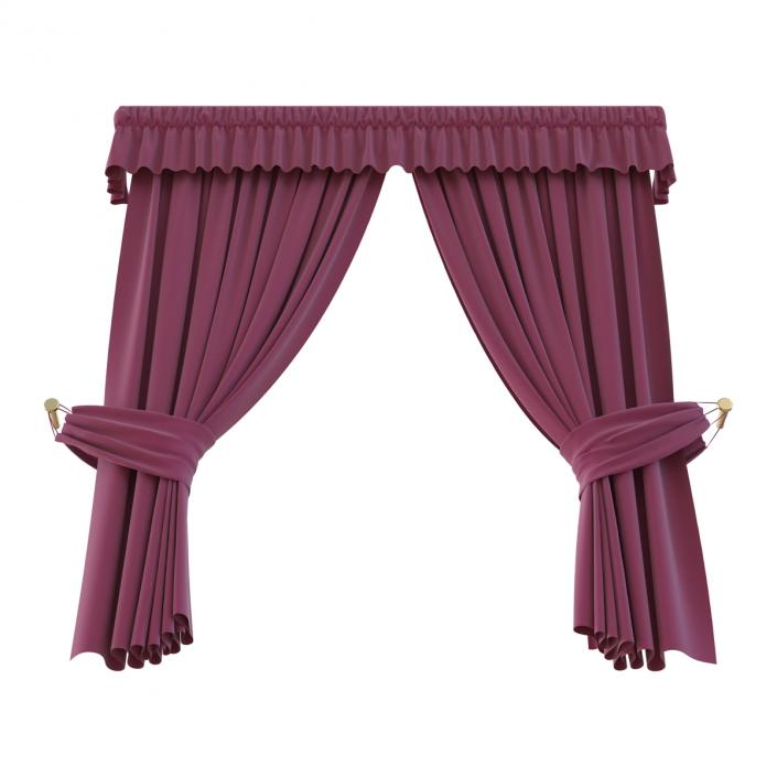 3D Curtain 4 Violet