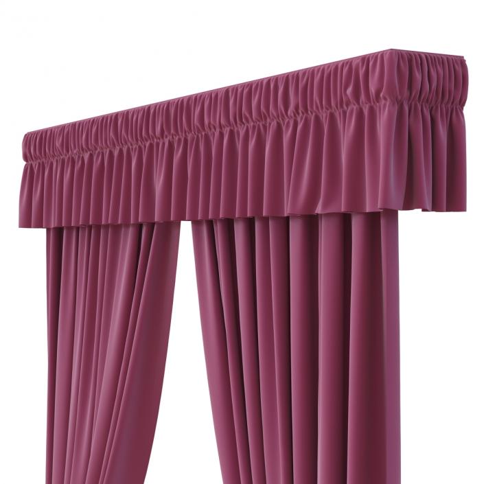 3D Curtain 4 Violet