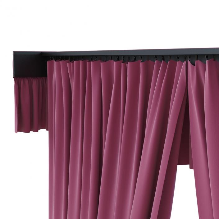 3D Curtain 4 Violet