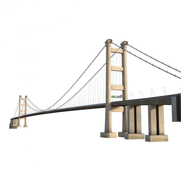 3D model Tsing Ma Bridge