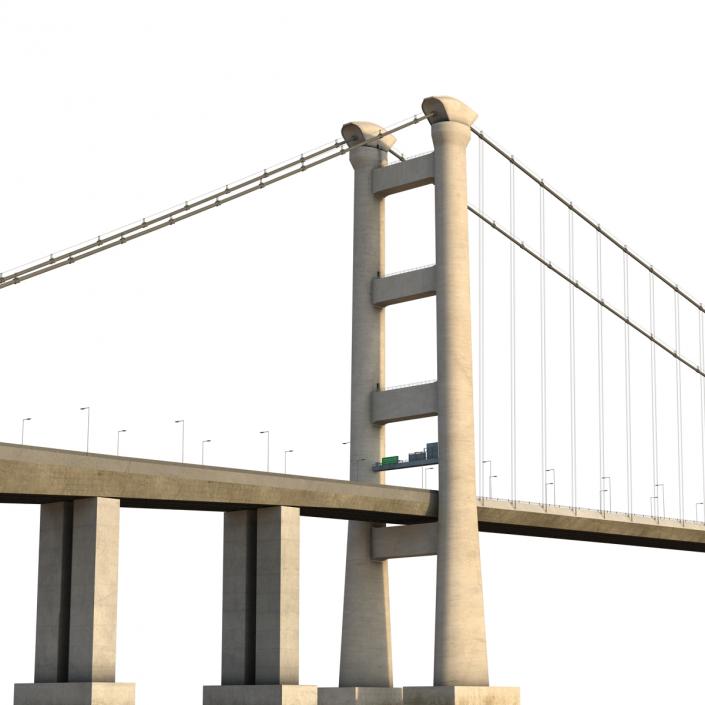 3D model Tsing Ma Bridge