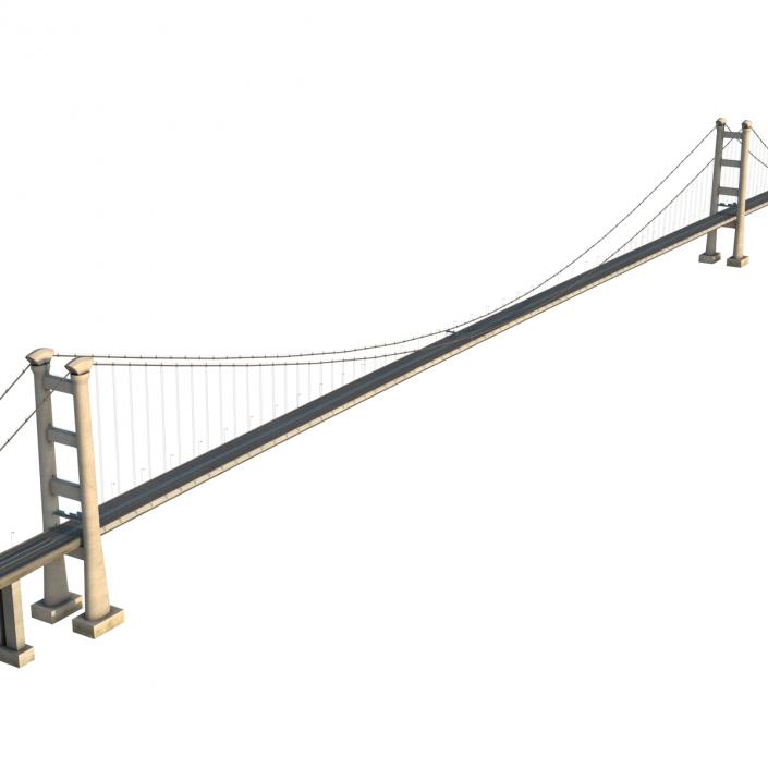 3D model Tsing Ma Bridge