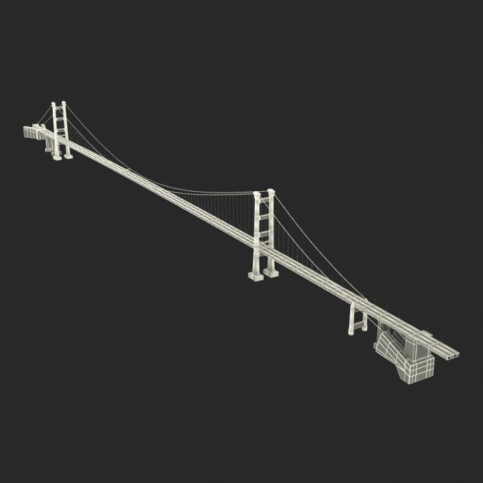 3D model Tsing Ma Bridge