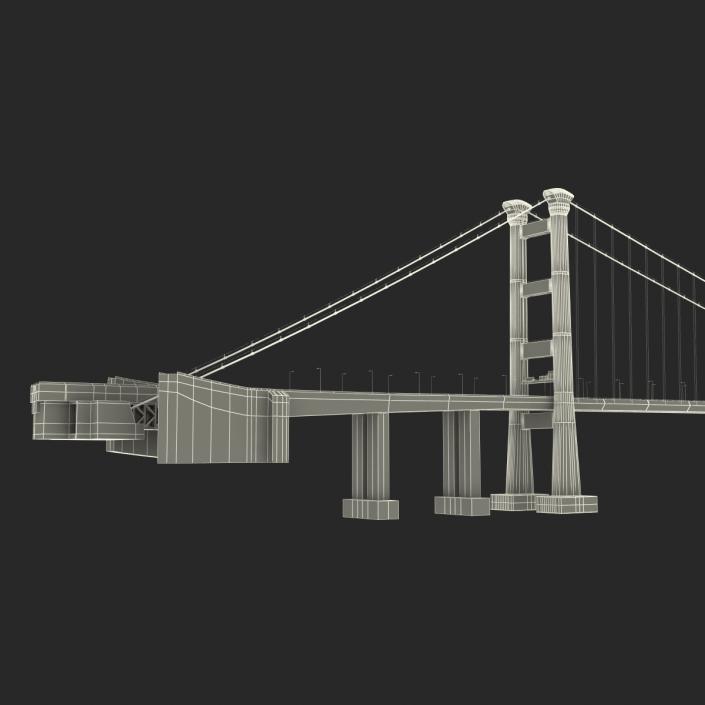 3D model Tsing Ma Bridge