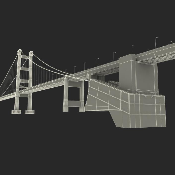 3D model Tsing Ma Bridge