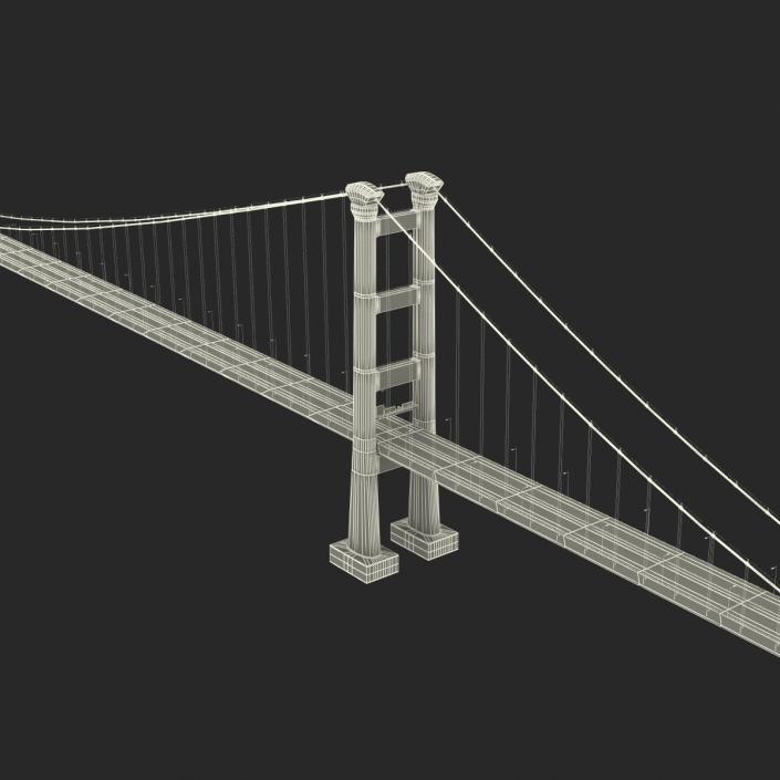 3D model Tsing Ma Bridge