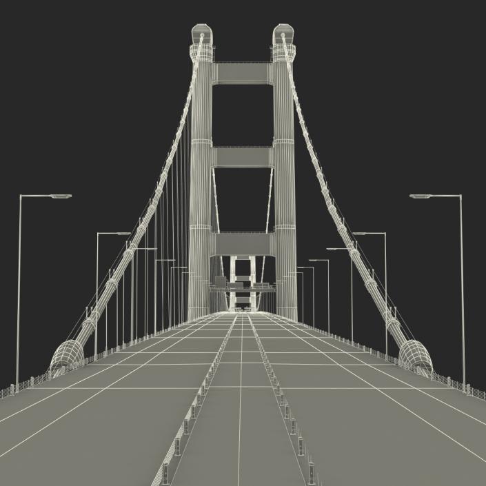 3D model Tsing Ma Bridge