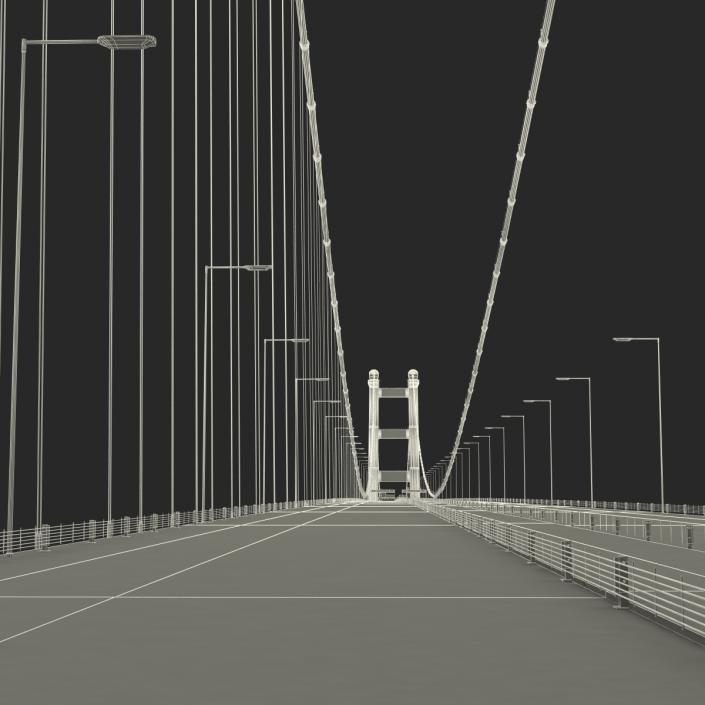 3D model Tsing Ma Bridge