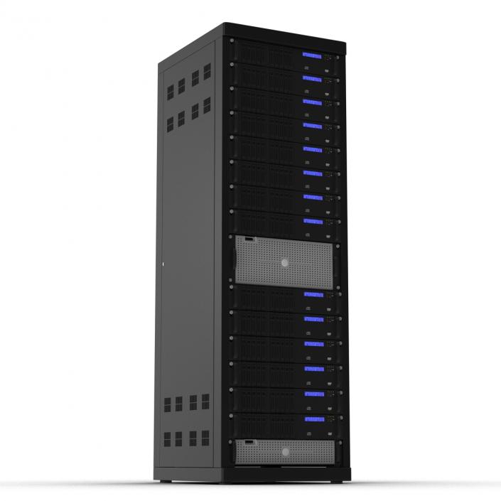 3D Generic Servers in Rack model