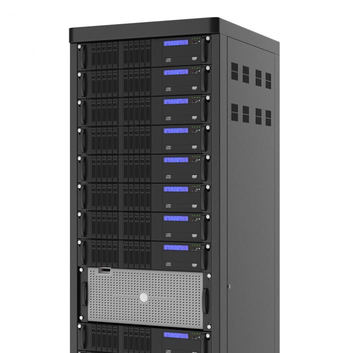 3D Generic Servers in Rack model