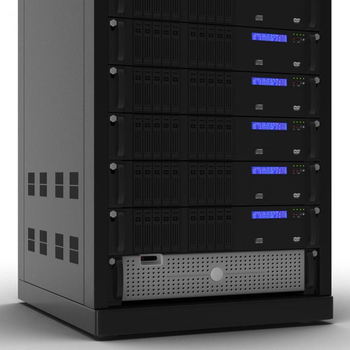 3D Generic Servers in Rack model