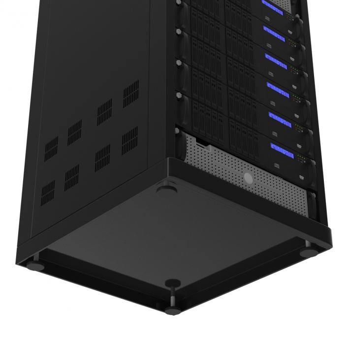 3D Generic Servers in Rack model