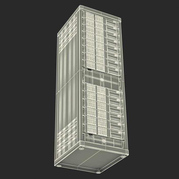 3D Generic Servers in Rack model